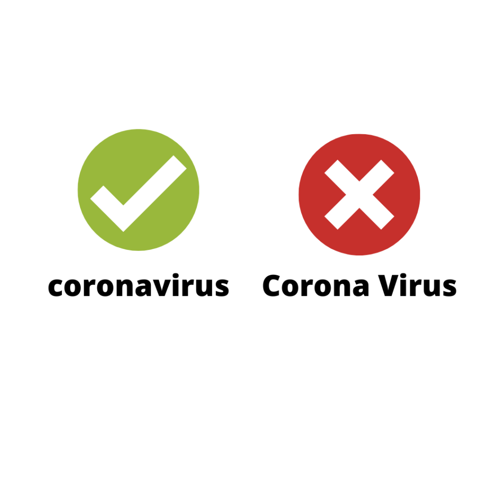 coronavirus vs Corona Virus